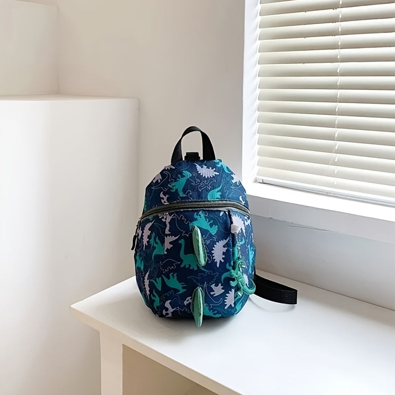 Boys Dino Print Backpack Lightweight Large Capacity Bag