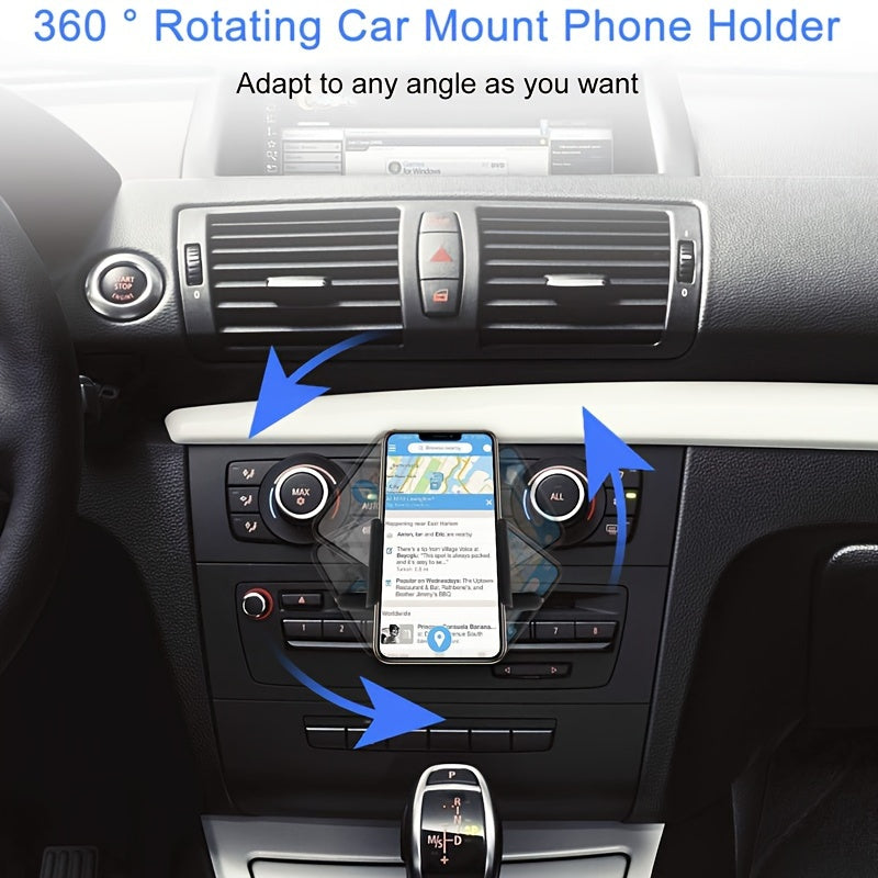 Universal Car Mount Phone Holder With 360° Rotation