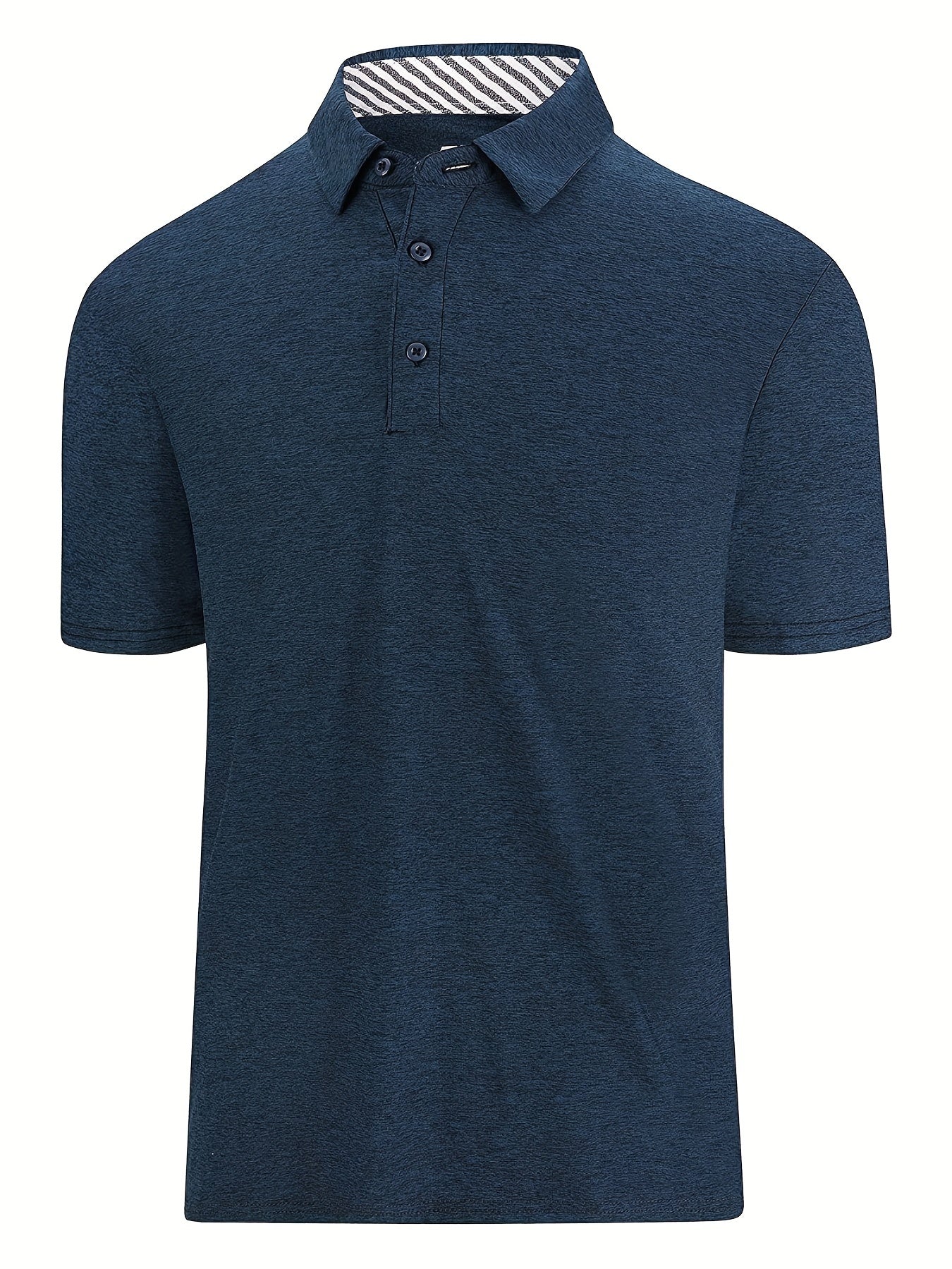 Lightning Pattern Golf Polo Shirt Men's V Neck T Shirt