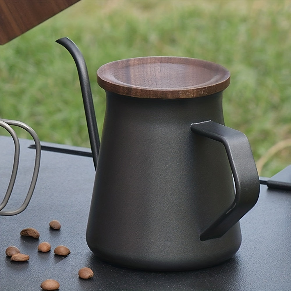 304 Stainless Steel Coffee Pot with Thermometer 400ML