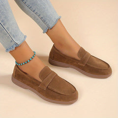 Women's Comfortable Round Toe Slip-On Flat Loafers