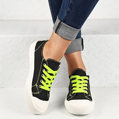 Thick Bottom Low Top Women's Shoes Casual Lightweight Comfortable