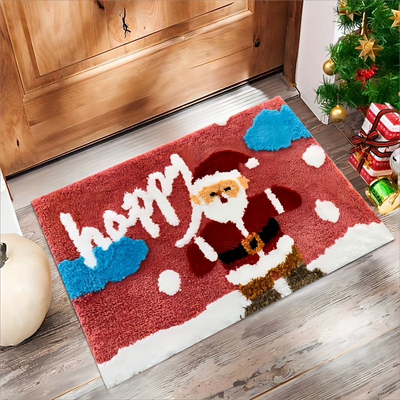 Christmas Non-slip Bath Mat Cartoon 3D Bathroom Rug