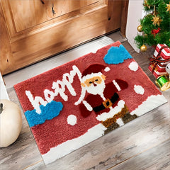 Christmas Non-slip Bath Mat Cartoon 3D Bathroom Rug