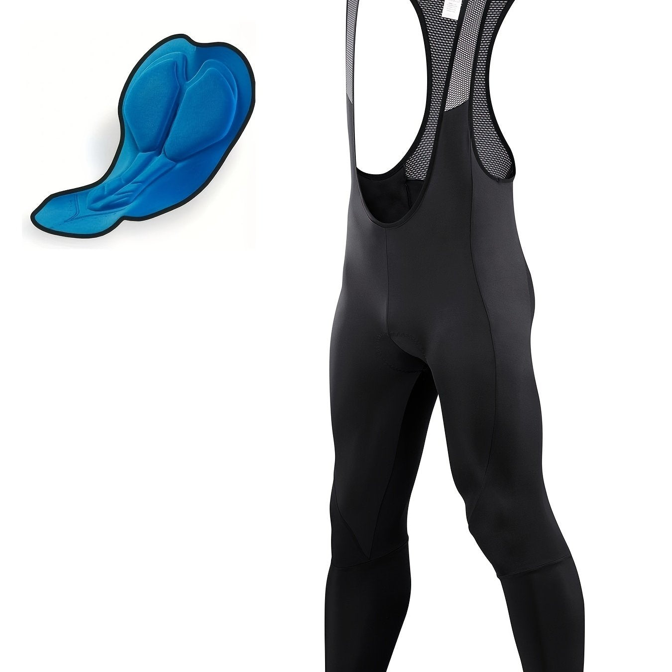 Men's Cycling Bib Pants 3D Padded Moisture Wicking Road Bike Bib Biking Leggings