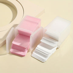 200-400pcs Eyelash Glue Wipes Lash Glue Cotton Pads Nail Polish Remover Wipe