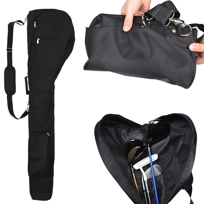 Large Capacity Portable Nylon Golf Storage Bag with Zipper