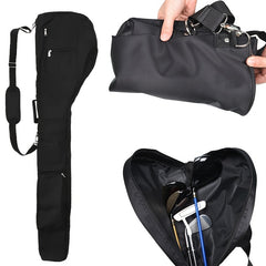 Large Capacity Portable Nylon Golf Storage Bag with Zipper