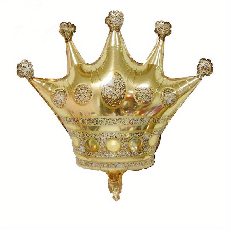 Mini Crown Foil Balloons Princess Prince Golden Air Ballon Wedding Birthday