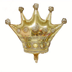 Mini Crown Foil Balloons Princess Prince Golden Air Ballon Wedding Birthday