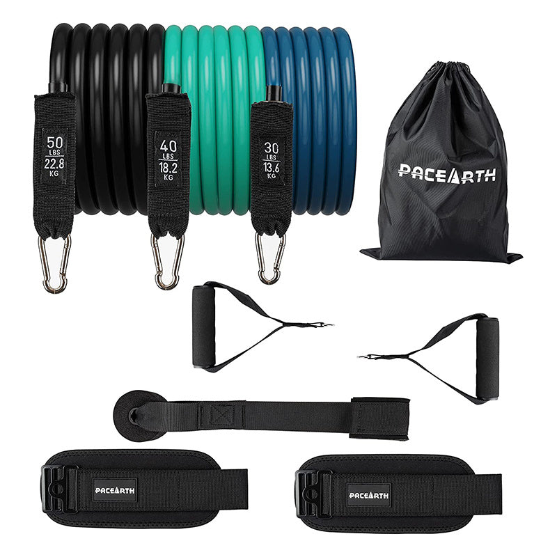 PACEARTH Resistance Bands Set With Handles Door Anchor & Ankle Straps