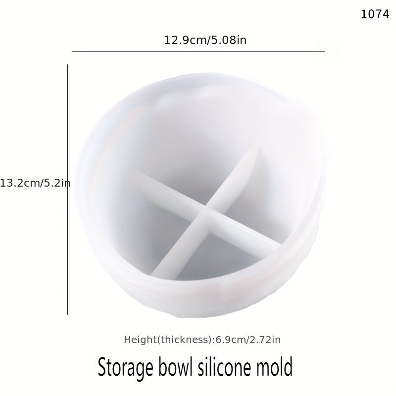 Storage Silicone Mold Rolling Tray Molds Epoxy Resin Casting Irregular Bowl Mold