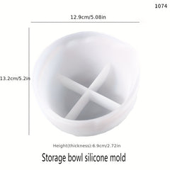 Storage Silicone Mold Rolling Tray Molds Epoxy Resin Casting Irregular Bowl Mold