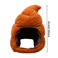 Funny Poop Hat Big Poop Head Cover Hip hop Headgear Props