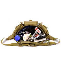 Men Waterproof Nylon Waist Fanny Pack Tactical Military Sport Army Bag