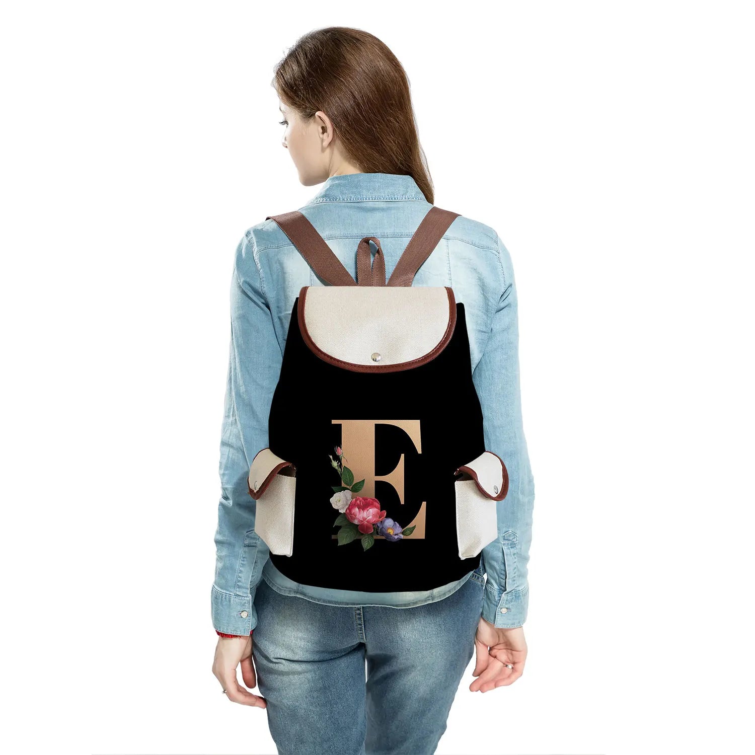 26 Letters Man Backpack Women's Beach Travel Backpack