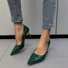 Sexy Pointed Toe Stiletto Heels Slip On High Heels Party Dress Pumps