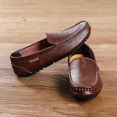 Men's Moc Toe Loafer Shoes Comfy Slip On Shoes Spring Summer