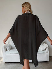Vacay Kimono Women Plus Semi Sheer Beachwear Cover Up