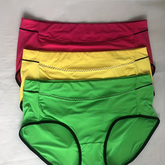 3 Pack Plus Size High Waist Stretchy Briefs Set