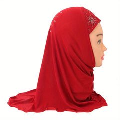 Casual Rhinestone Hat Scarf Outdoor Breathable Headscarf