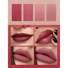 4 Pcs Cig Lipstick Kit Lip Balm High Pigmented Smudge Proof Lip Gloss Set