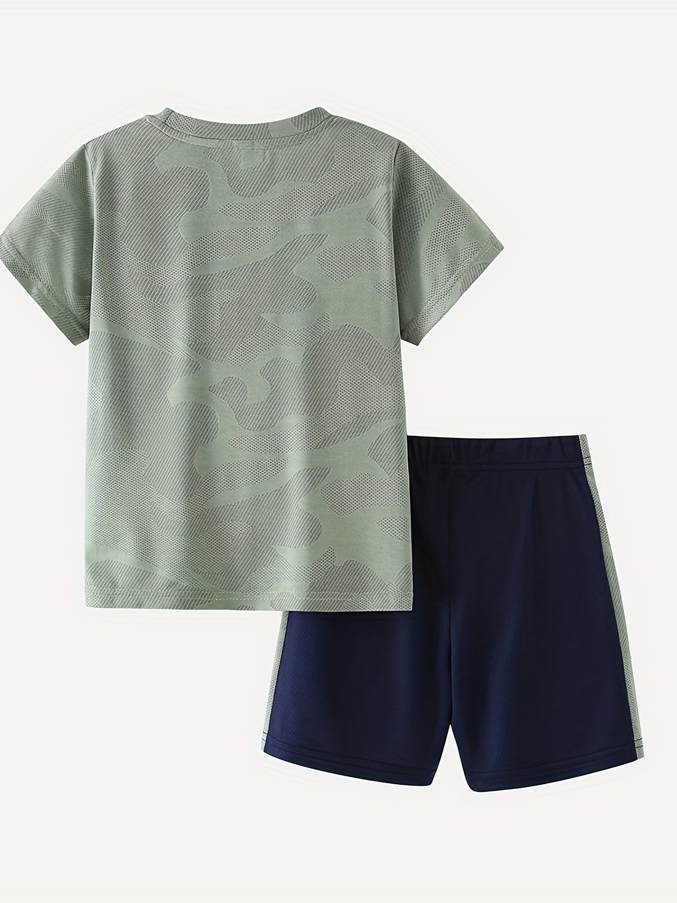 Camouflage Boy's 2pc T shirt & Shorts Set for Summer