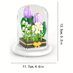 Flowers Building Blocks DIY Feverfew Model Assembled Toy