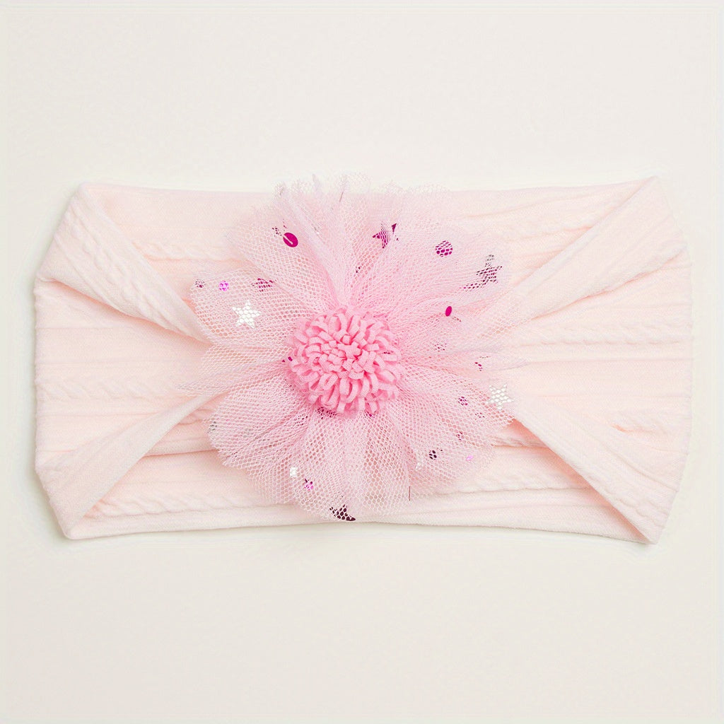 Mesh Flowers Headband for Baby Girls
