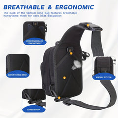 Tactical Chest Bag Camo Shoulder Crossbody Bag for Men & Women