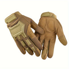 2pcs Men's Winter Waterproof Gloves Anti Slip Touch Screen Fleece Gloves