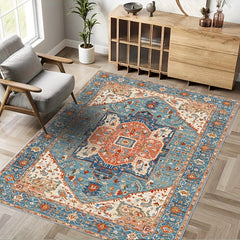 Vintage Boho Stylish Rug Washable Soft Floor Mat Retro Welcome Doormat