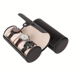 Portable Three-Cylinder Watch Bracelet Storage Box