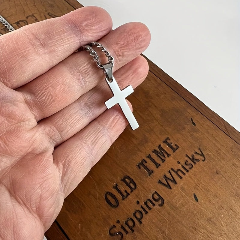 Cross Pendant Necklace With Gift Card Box for Grandson