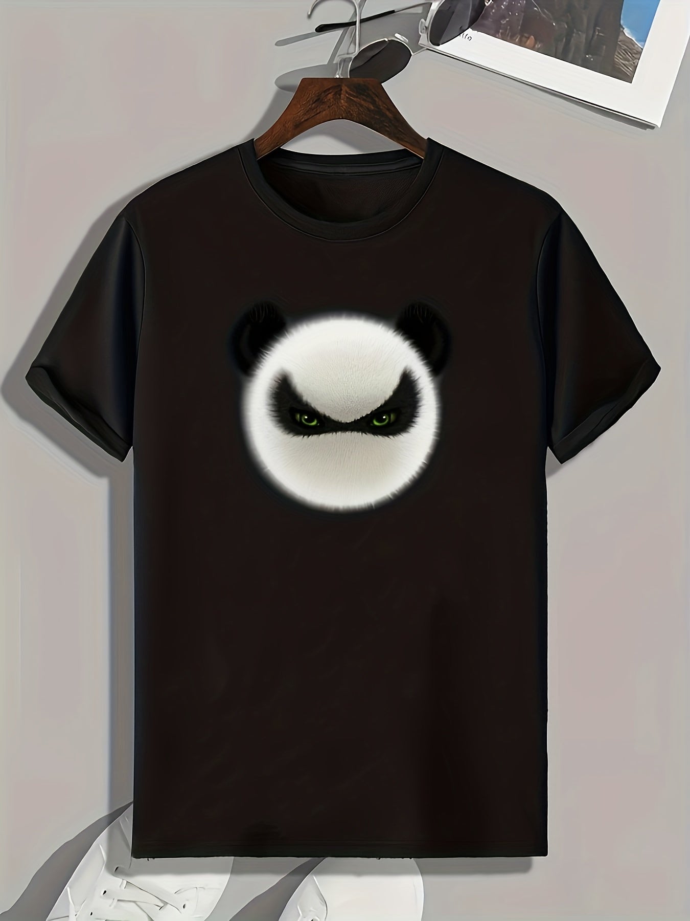 Brushy Head Print Men's Graphic T-shirt Casual Comfy Tees For Summer