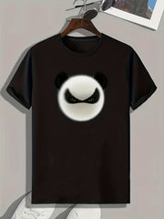 Brushy Head Print Men's Graphic T-shirt Casual Comfy Tees For Summer