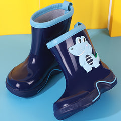 Girl's Dino Pattern Rain Boots Non Slip Waterproof Shoes