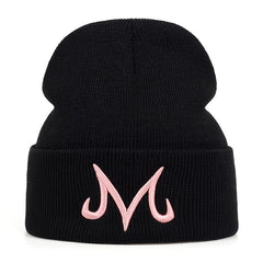 M Letter Men's Knitted Hat Warm Winter Hat