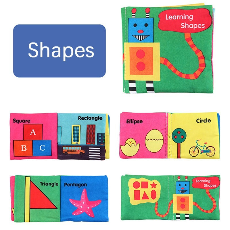 3D Baby Cloth Book Animal Number Cognition Toy