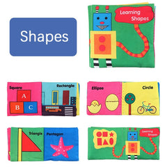 3D Baby Cloth Book Animal Number Cognition Toy