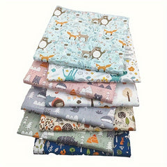 8pcs Multicolor Patchwork Cotton Fabric Set for DIY Handcraft Quilting