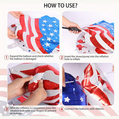 American Flag Balloons Independence Party Decoration