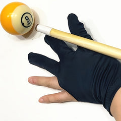 10pcs Embroidered Three Finger Billiards Gloves - Enhanced Grip & Control