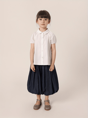 MARC&JANIE Girls Bubble Cropped Pants Elastic Band Leg & Waist Comfy Fit