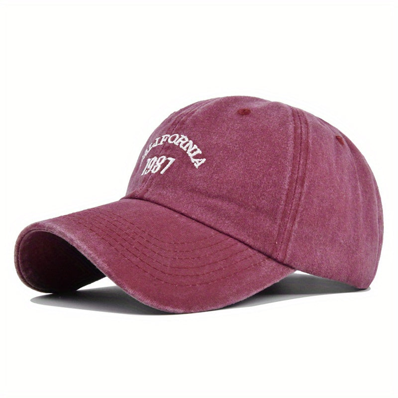 1987 Vintage Duck Tongue Cap Washed Sun Hat Wide Brim