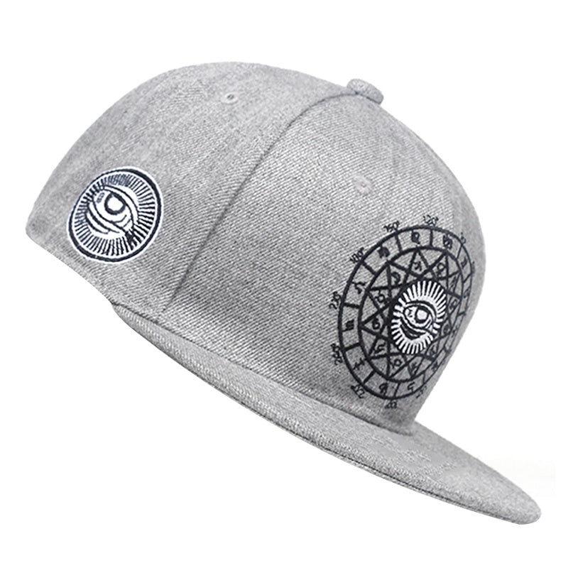 Men Eye Embroidered Hip Hop Baseball Cap