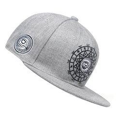Men Eye Embroidered Hip Hop Baseball Cap