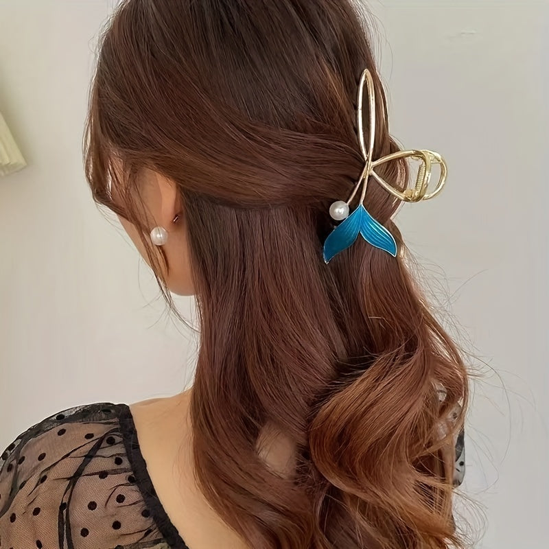Whale Tail Claw Clips Hair Accessory for Women