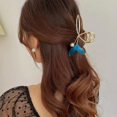 Whale Tail Claw Clips Hair Accessory for Women