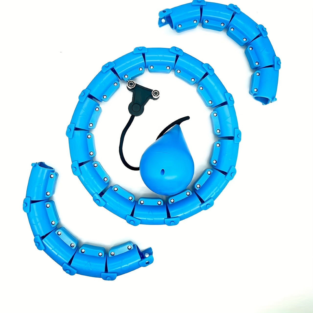 Adjustable Weighted Fitness Hoop for Abdomen Workout & Weight Loss